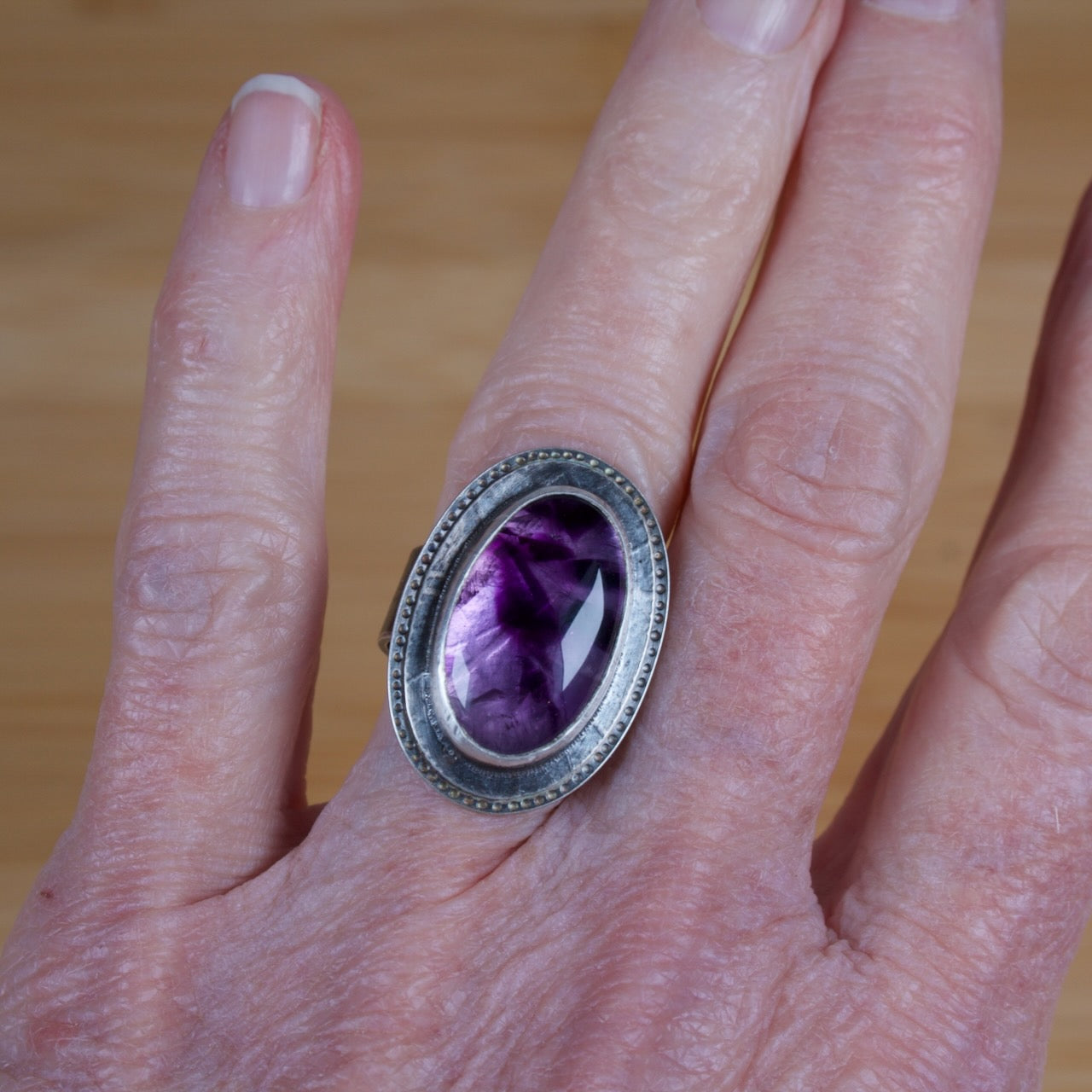 Amethyst Oval Ring