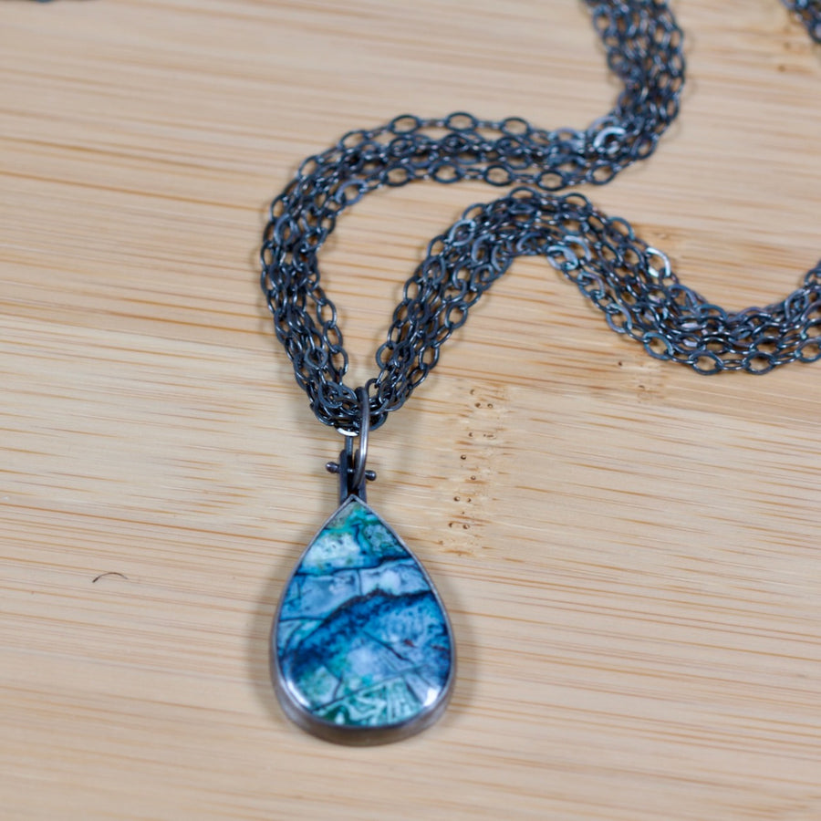 Blue Opalwood Necklace