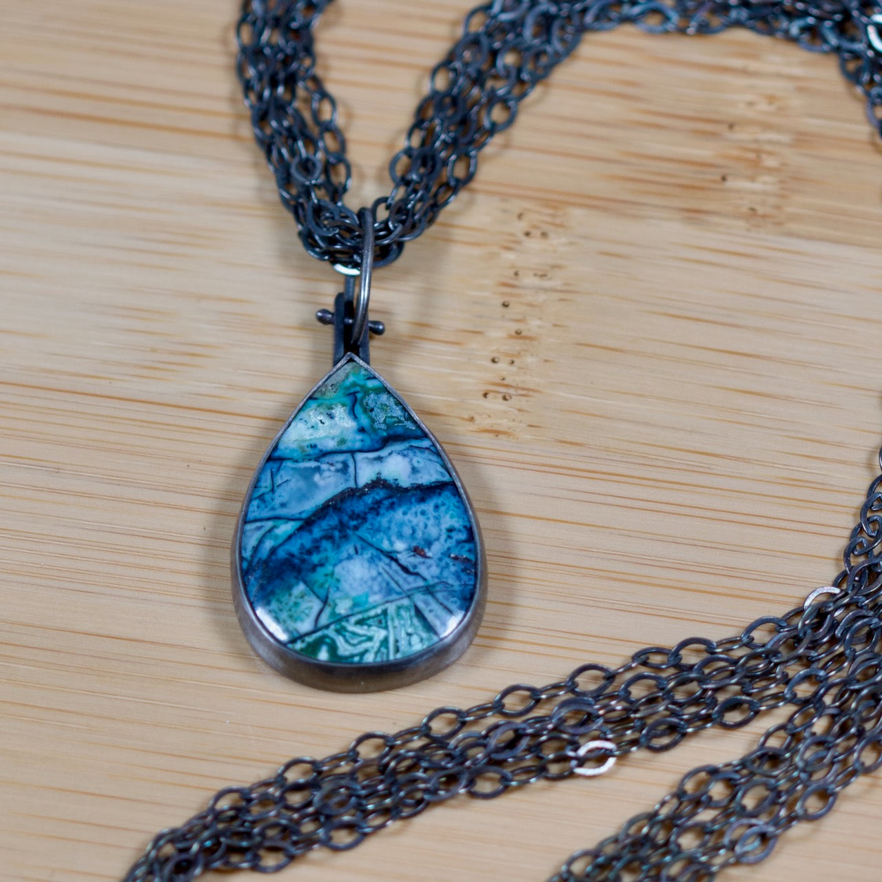 Blue Opalwood Necklace