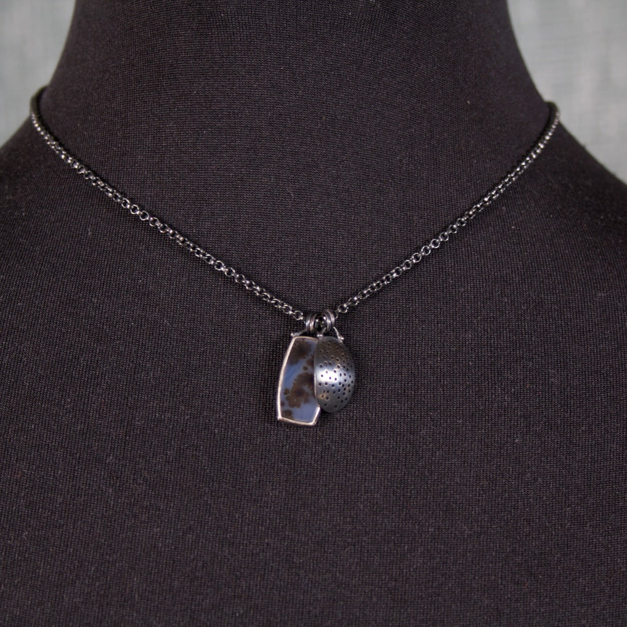 Dendritic Agate Charm Necklace
