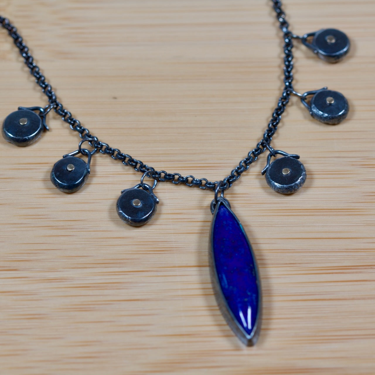 Lapis Station Necklace