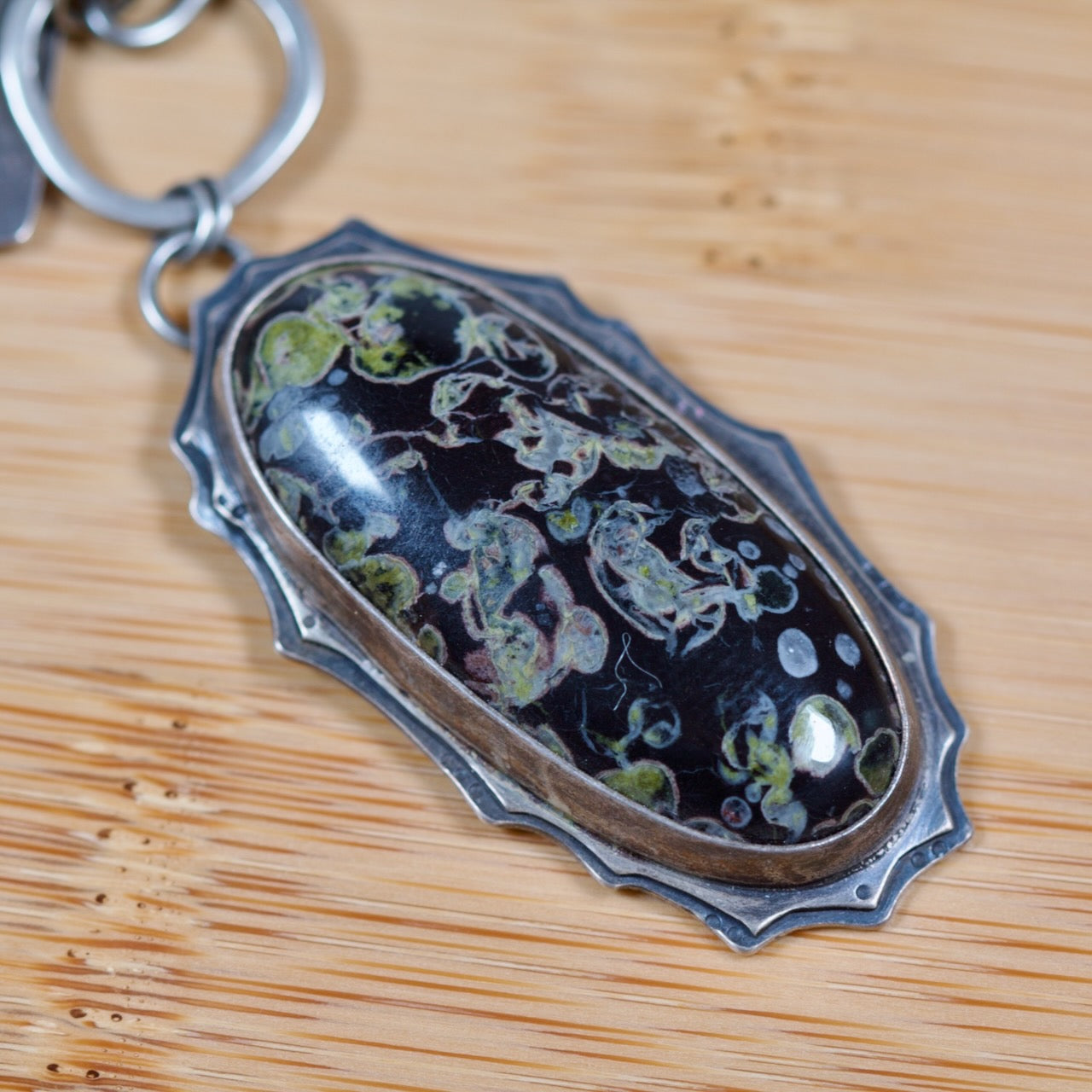 Lilypad Jasper Toggle Necklace