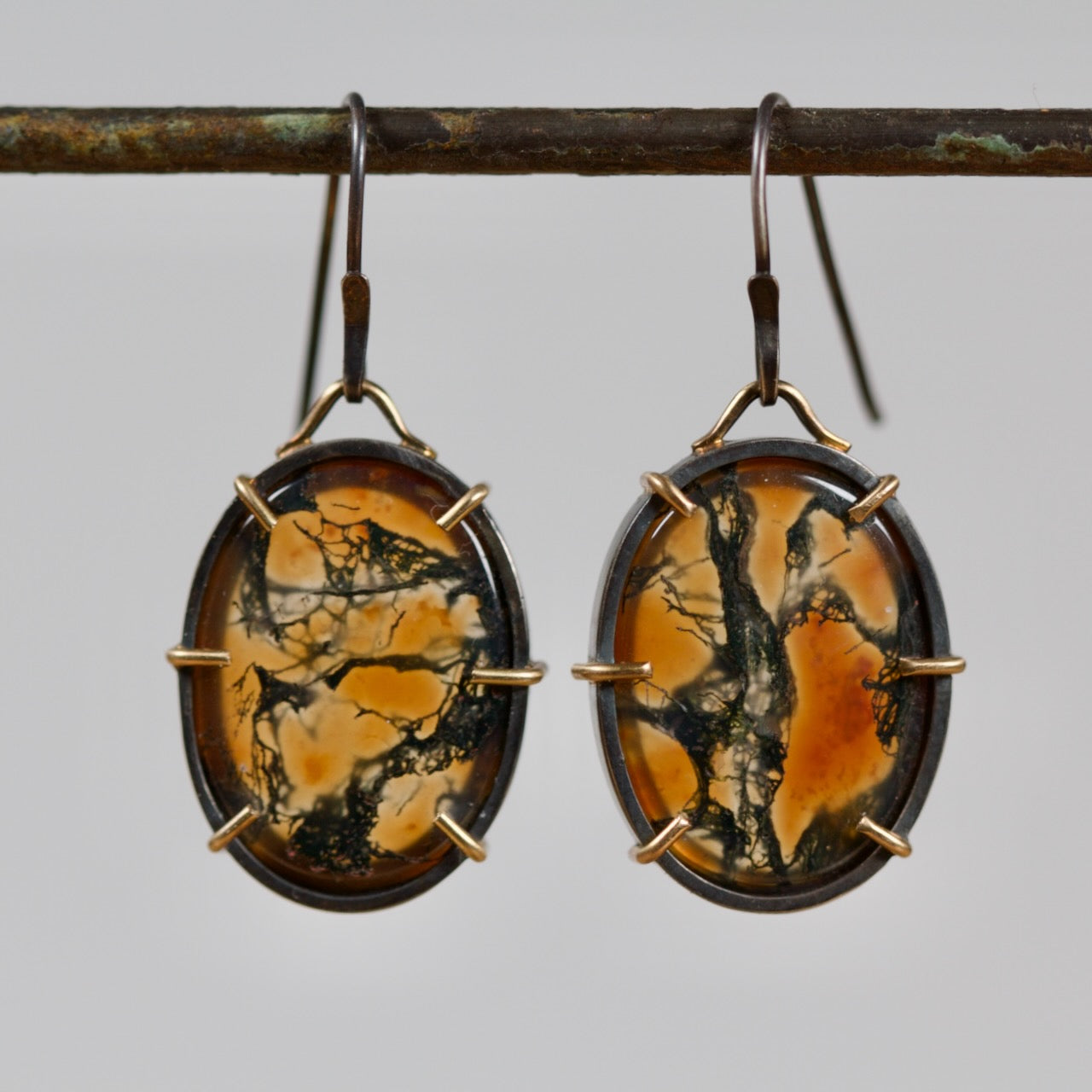 Moss Agate Earrings