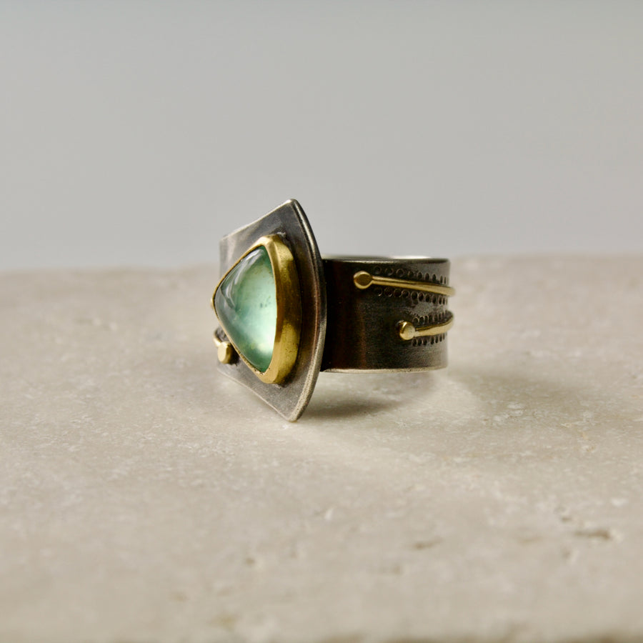 Peruvian Blue Opal Ring