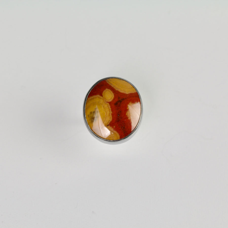 Pimento Poppy Jasper Ring