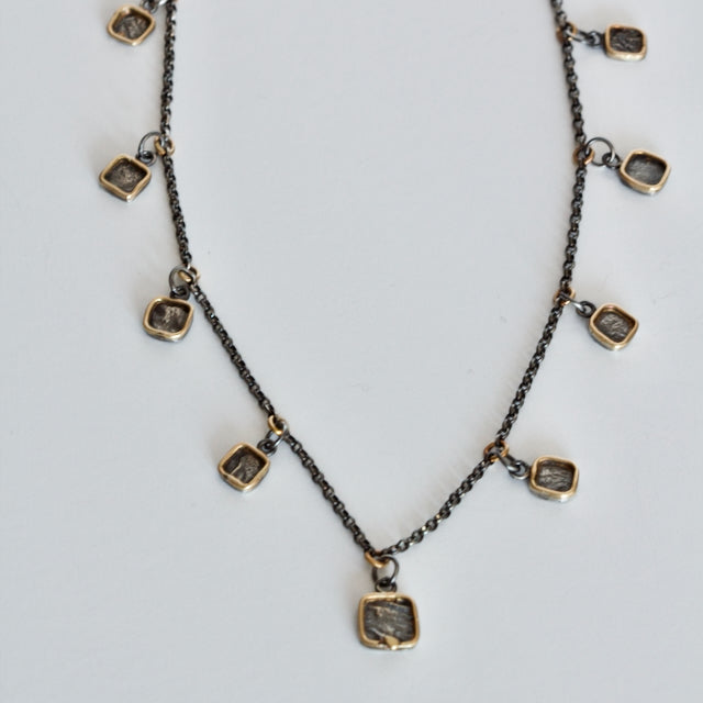 Silver and Gold Celestial Necklace